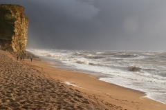 Stormy beach